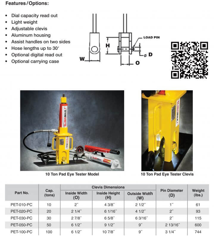 Pad eye tester for site Slingmax® Rigging Solutions Official Site