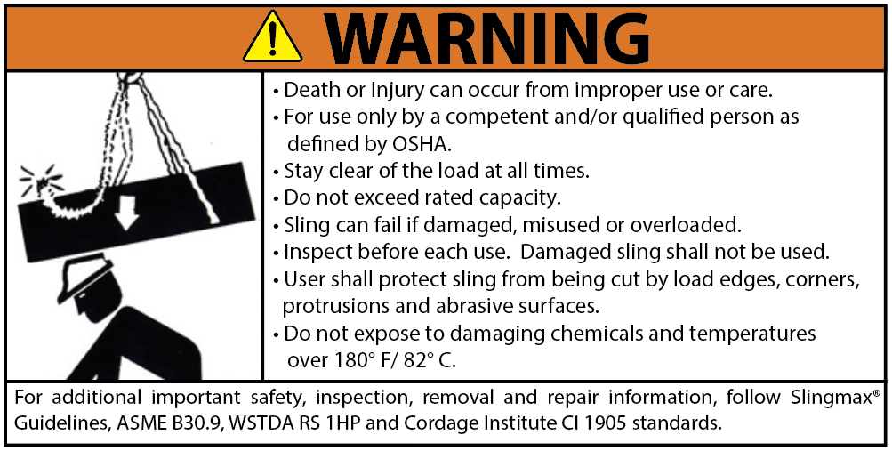 Roundsling warning (not spark eater