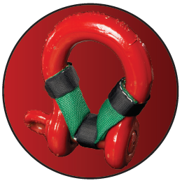 Shackle pin pad